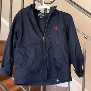 Boys navy polo size 4  jacket